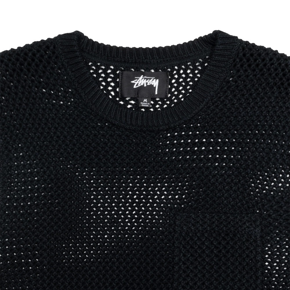 O'Dyed Mesh Crew 'Solid Black'