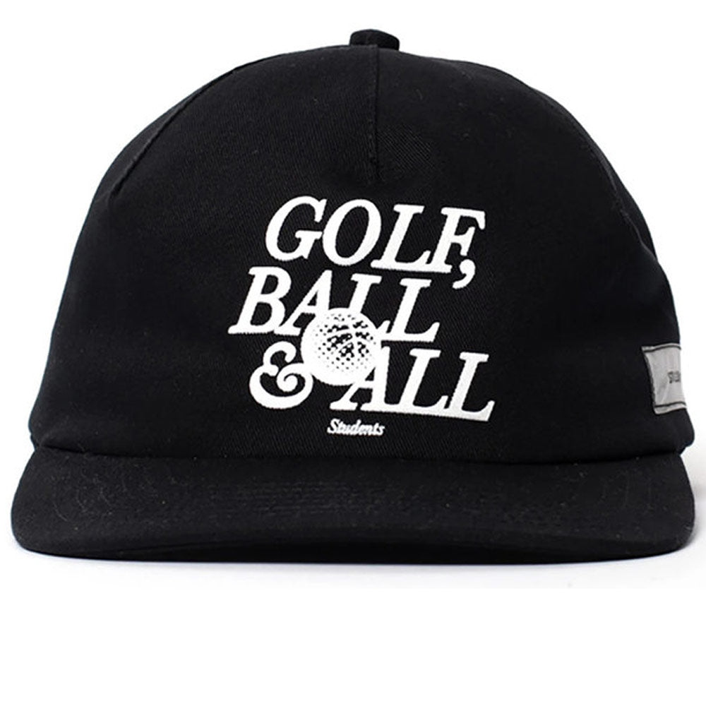 Golf, Ball & All Cap (1 Panel) 'Black'