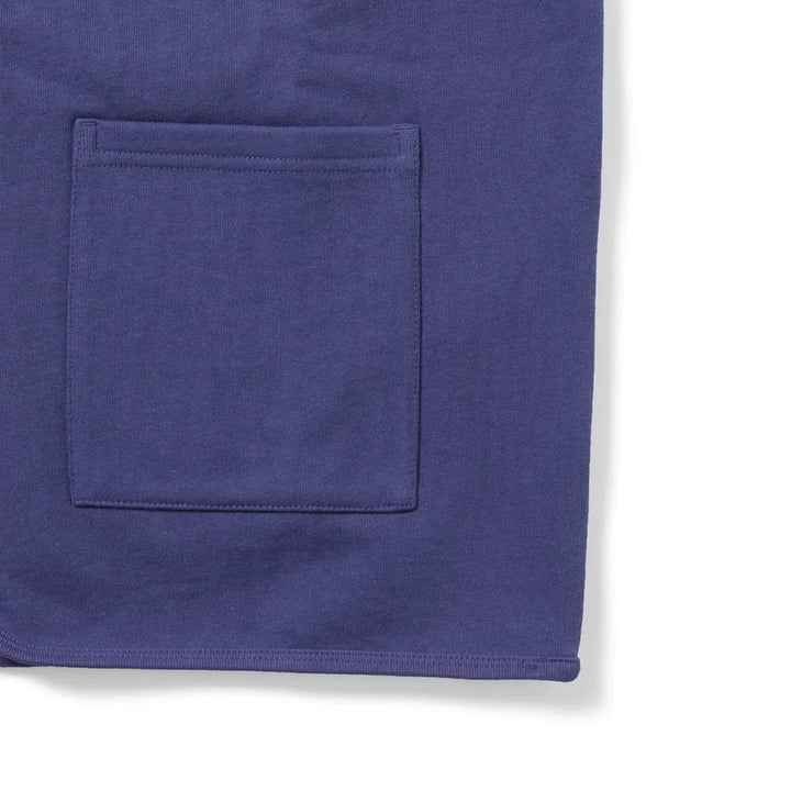 Zip Sweat Vest 'Purple Blue'