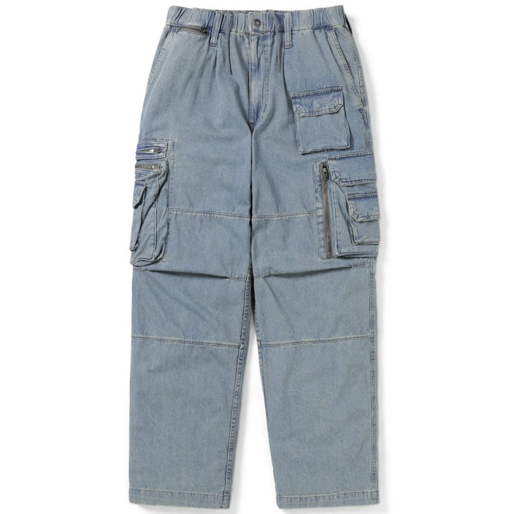 Crazy Multi Zip Pant 'Washed Blue'