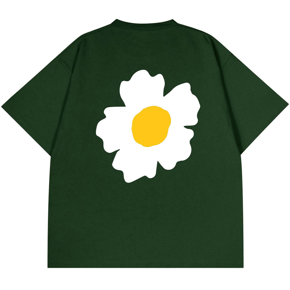 Flower T-Shirt 'Muted Green'