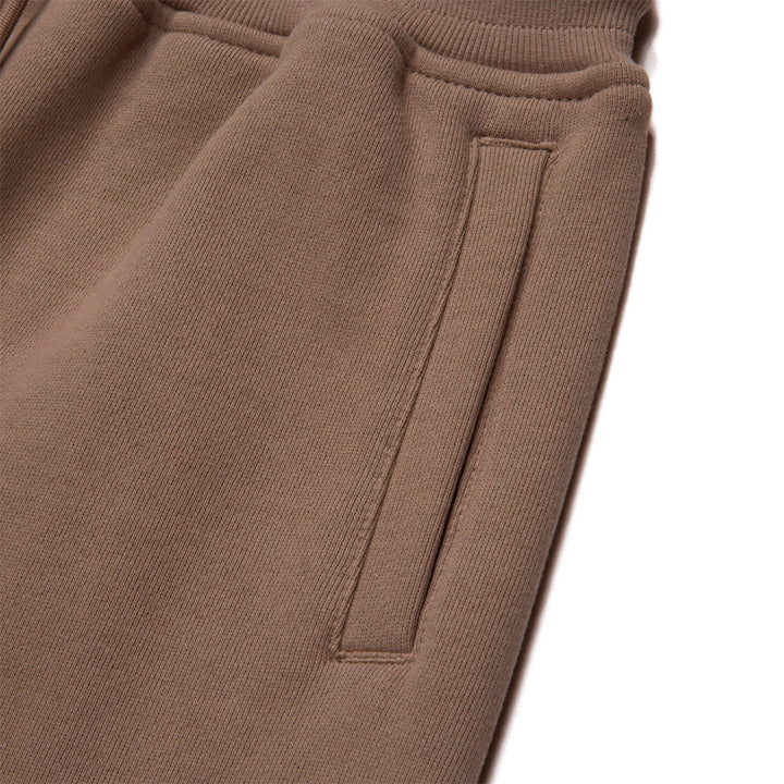 Script Embroidered Sweats 'Light Brown'