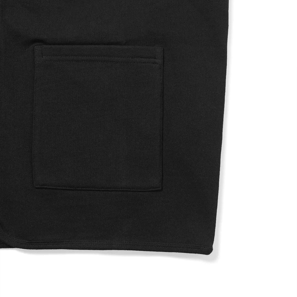 Zip Sweat Vest 'Black'