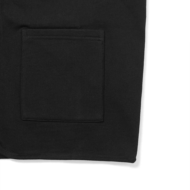 Zip Sweat Vest 'Black'