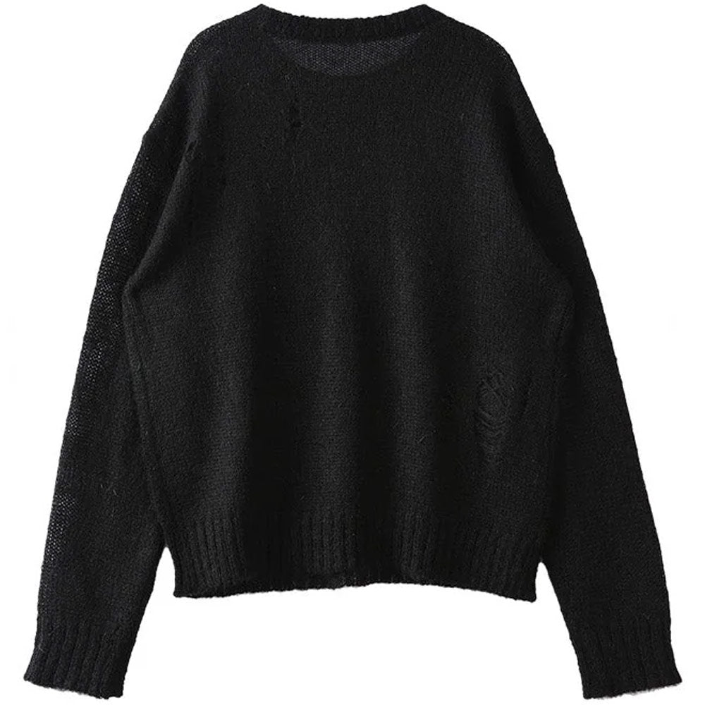 (Essential) ADSB Kid Mohair Crew-Neck Sweater 'Black'