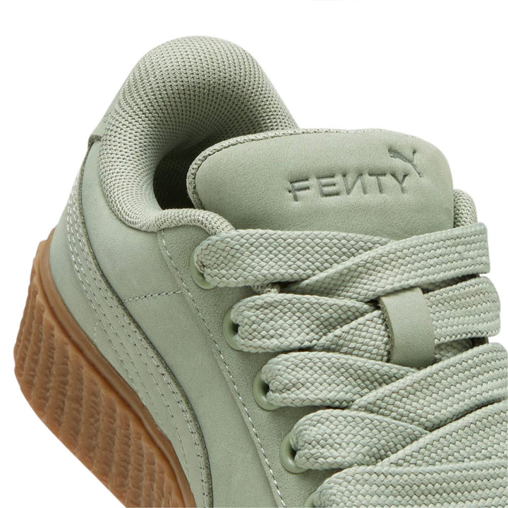 Kids Creeper Phatty Earth Tone Sneakers x FENTY 'Green Fog / Puma Gold / Gum'