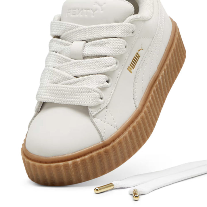 Kids Creeper Phatty Earth Tone Sneakers x FENTY 'Warm White / Puma Gold / Gum'