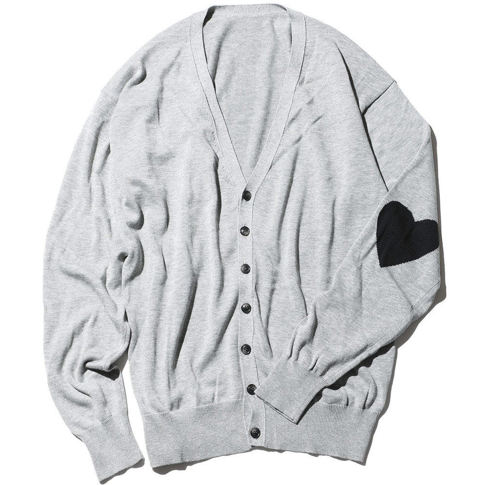 Heart Knit Cardigan 'Gray'