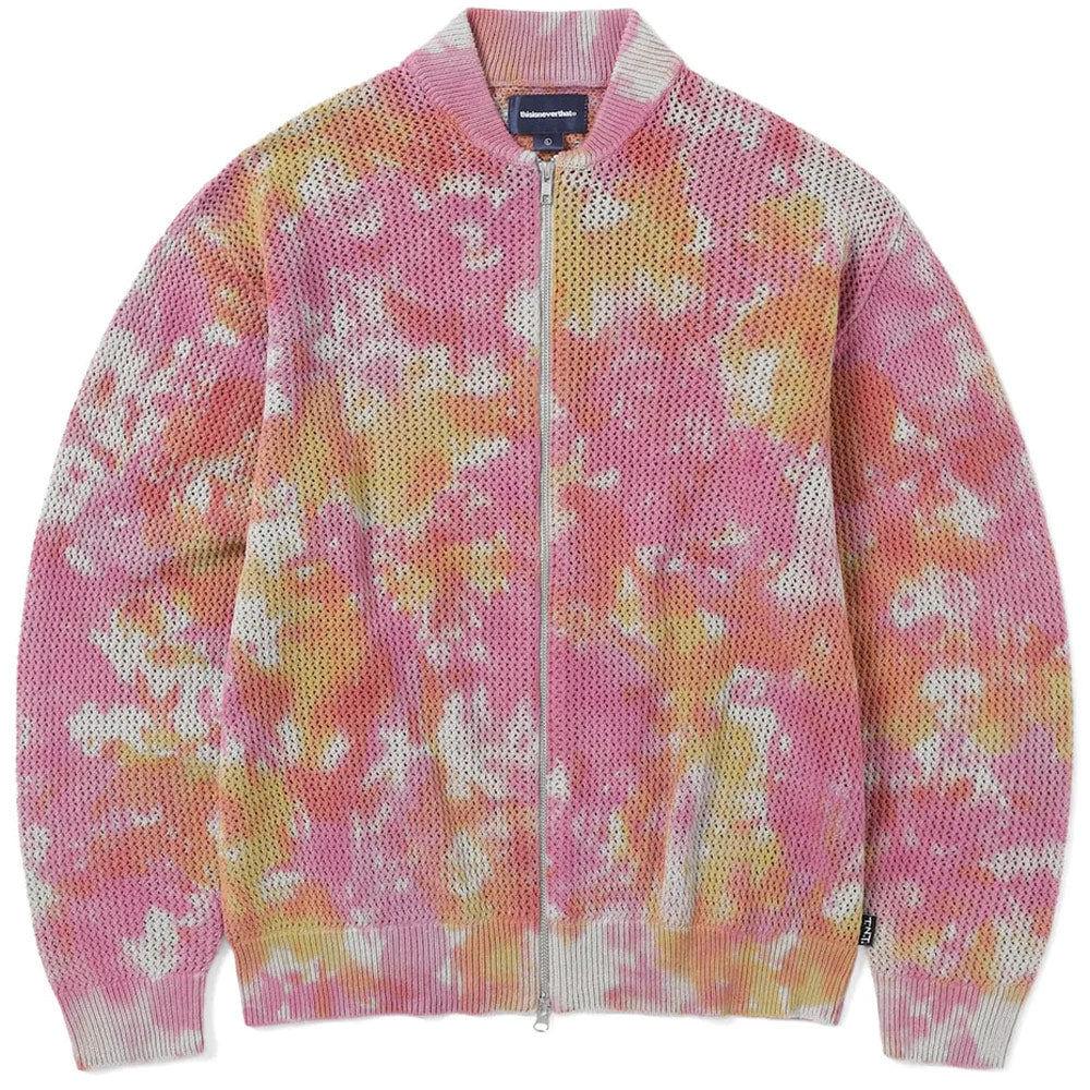 Net Knit Jacket 'Pink'