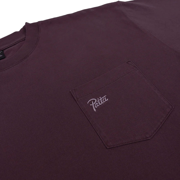 Basic Washed Pocket T-Shirt 'Plum Perfect'