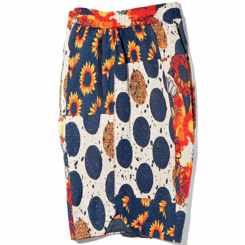 BB Shorts 'Red / Navy Sunflower Knit'