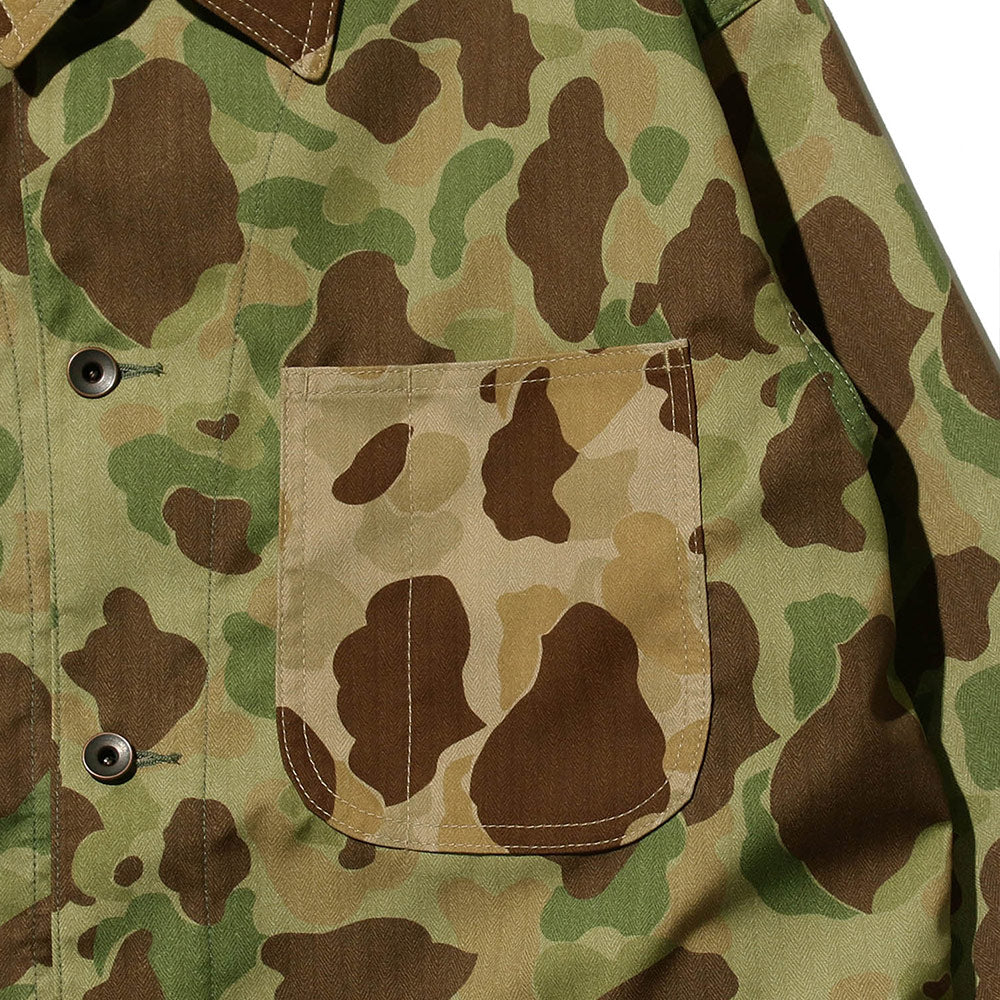 Camouflage Mona Lisa Print Military Chore Jacket 'Panel' – Alumni of NY