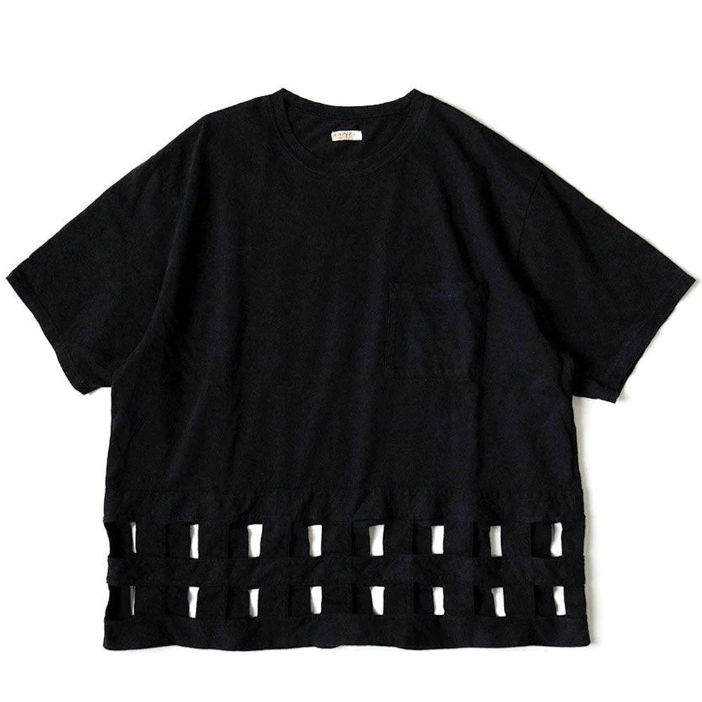 20 / -Jersey WINDOWPANE T-Shirt 'Black'