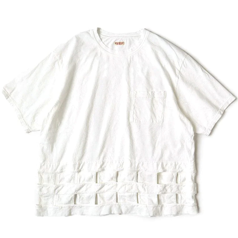 20 / -Jersey WINDOWPANE T-Shirt 'White'