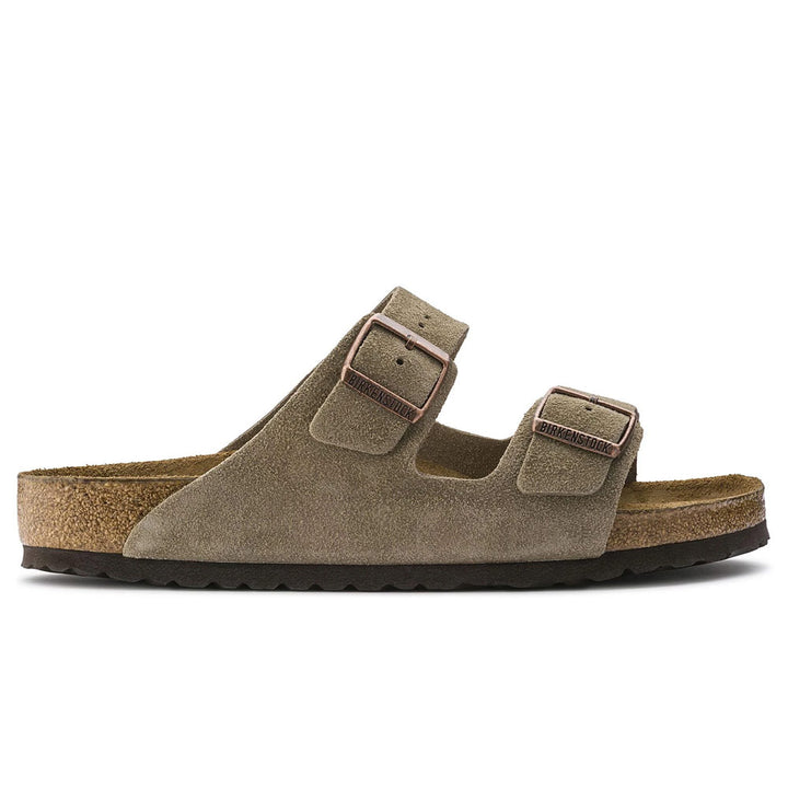 Arizona Soft Footbed Suede Leather 'Taupe' Regular