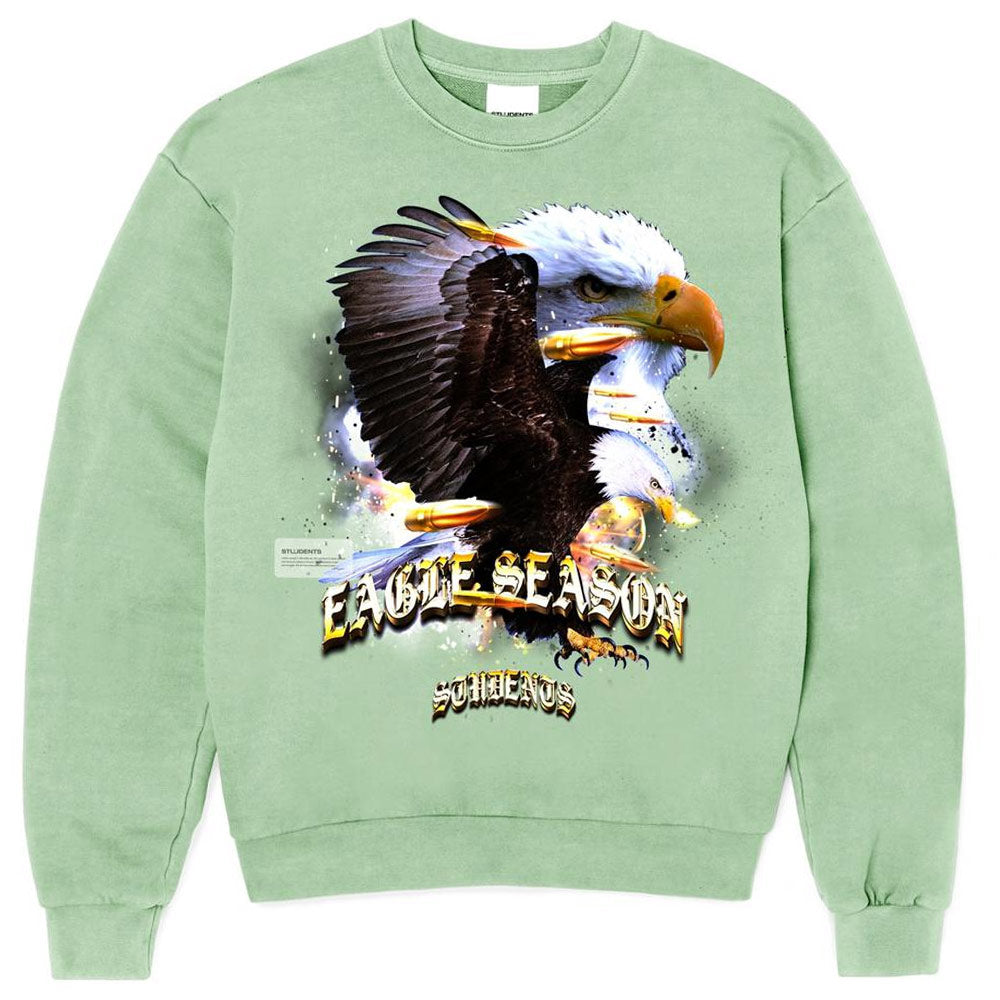 Eagle Season (Crew Sweater) 'Peapod'